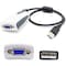 Add-On Addon 20.00Cm (8.00In) Usb 2.0 (A) Male To Vga Female Black Usb Video USB2VGA - alternate 1